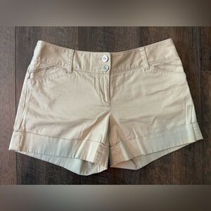 White House Black Market Size 4 Khaki Shorts